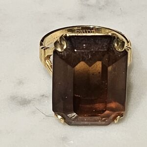 Vintage Rootbeer Stone Women's Ring - Sz 7